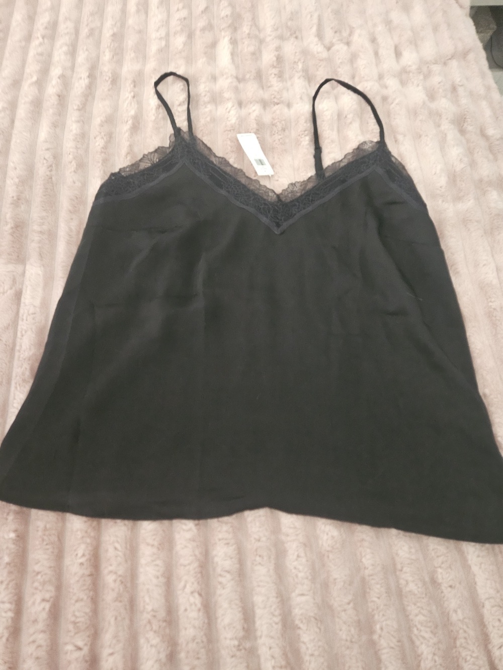 Old Navy Black Lace Trim Camisole